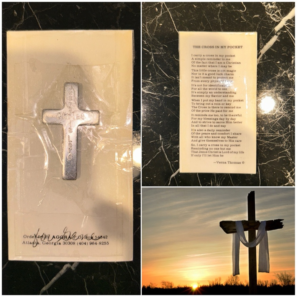 Christian Keepsake “The Cross in My Pocket” Personal Spiritual Memento